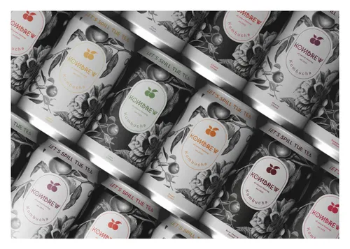 kombrew kombucha packaging