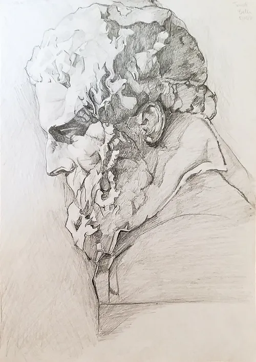 pencil statue portrait